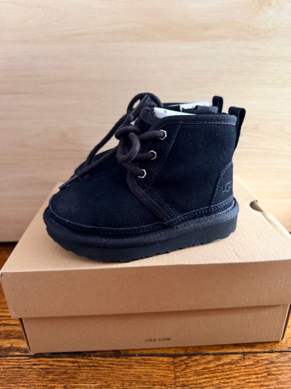 UGG Kids Black Boots - Picture 4 of 5